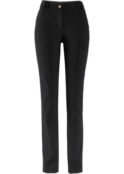 Pantalon Extensible En Bengaline Avec Taille Confortable, Straight -Mode Femme 14034632 A41y0qnZ
