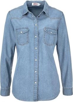 Chemise En Jean Manches Longues