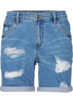 Rainbow Short En Jean Destroyed -Mode Femme 15208828 EufIS2qA