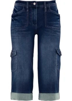 Jean 3/4 Cargo Stretch, Taille Normale -Mode Femme 15241589 tVObPIjg