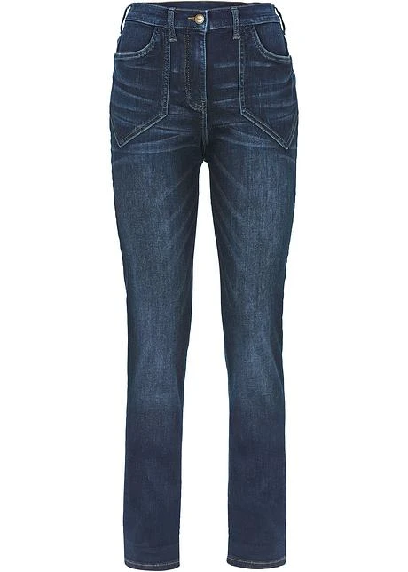 Jean Extensible Taille Haute Avec Taille Confortable 1 Jean Extensible Taille Haute Avec Taille Confortable