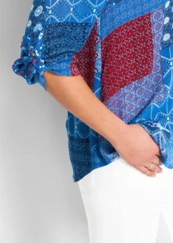 Blouse-tunique Froissée à Manches Longues -Mode Femme 16256310 dt3qvAdM