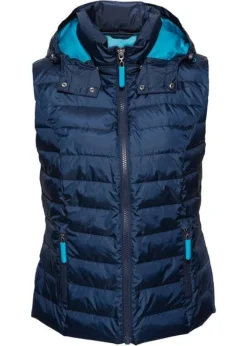 Veste Matelassée Sans Manches Avec Capuche