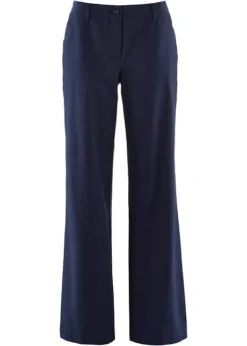 Pantalon En Lin Majoritaire Avec Taille Confortable, Loose Fit -Mode Femme 17020932 WerATADs