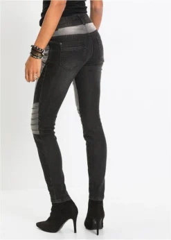 Rainbow Jean Skinny Bicolore Style Biker -Mode Femme 17124881 63L1WIv1