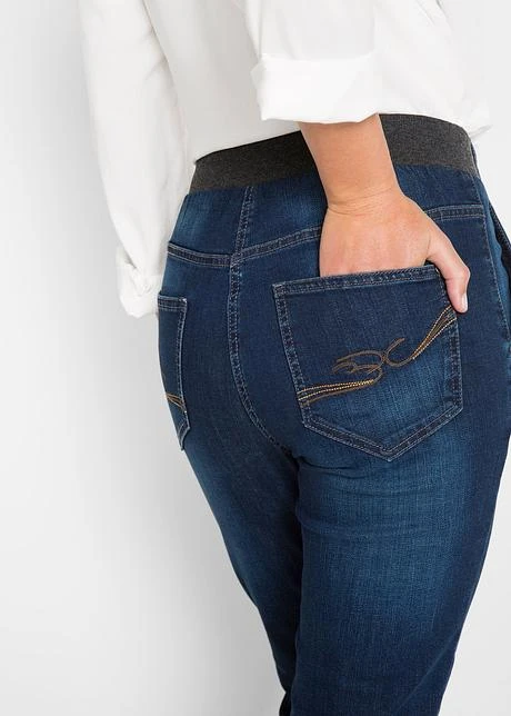 Jean Boyfriend Stretch à Taille élastiquée 6 Jean Boyfriend Stretch à Taille élastiquée – Image 6