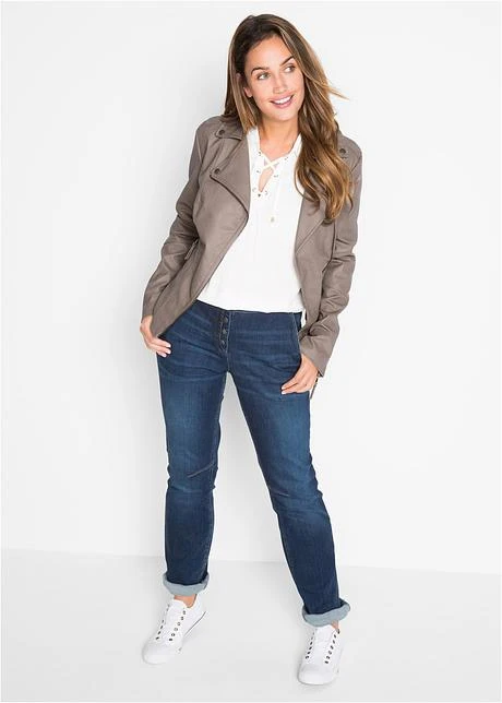 Jean Boyfriend Stretch à Taille élastiquée 4 Jean Boyfriend Stretch à Taille élastiquée – Image 4