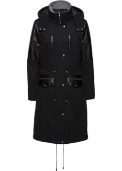 Rainbow Parka Longue à Empiècement Contrastant