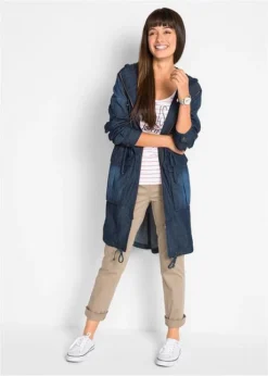 Parka En Coton Jean -Mode Femme 17281331 PZyayVsq