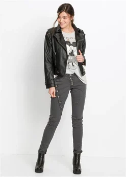 Rainbow Pantalon Avec Patte De Boutonnage En Biais -Mode Femme 17329624 IbefEoQZ