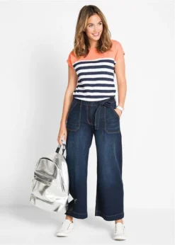 Jean 7/8 Taille Haute à Ceinture Nouée, Loose Fit 9 Jean 7/8 Taille Haute à Ceinture Nouée, Loose Fit -Mode Femme 18013883 tg6zqW4t