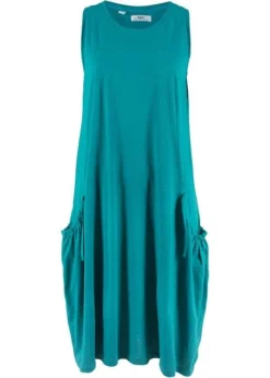 Robe En Jersey Coton Avec Poches -Mode Femme 18095659 KMlWuLqb