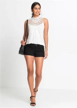 Short En Twill -Mode Femme 18097600 R1Bk8BhW