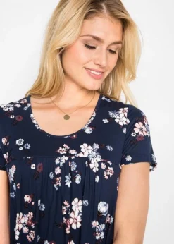 Robe En Jersey à Manches Courtes 11 Robe En Jersey à Manches Courtes -Mode Femme 18134475 Lg4LAqjk