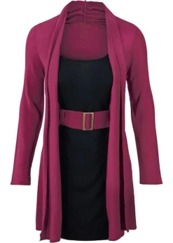 Robe En Maille Avec Ceinture