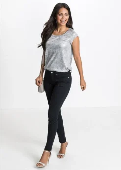 Jean Extensible Taille Courte -Mode Femme 18156138 7ukXAzlr