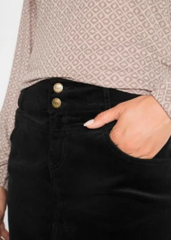 Jupe En Velours Côtelé Extensible -Mode Femme 18158759 djer2Gag