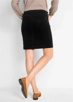 Jupe En Velours Côtelé Extensible -Mode Femme 18158800 hY2Ta8BI