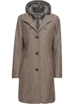 Manteau Court D'hiver à Teneur En Laine, Style 2 En 1 -Mode Femme 18206316 XG7OcjmA
