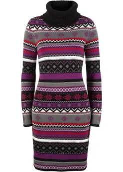 Robe En Maille Jacquard à Col Châle -Mode Femme 18293496 tSQAaw6Y