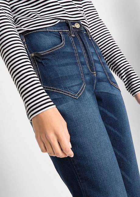 Jean Extensible Taille Haute Avec Taille Confortable 6 Jean Extensible Taille Haute Avec Taille Confortable – Image 6