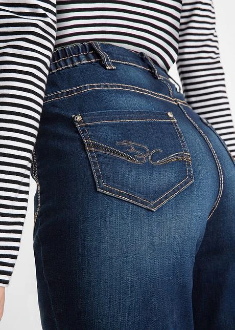 Jean Extensible Taille Haute Avec Taille Confortable 5 Jean Extensible Taille Haute Avec Taille Confortable – Image 5