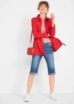 Bermuda En Jean Stretch à Taille Confortable 11 Bermuda En Jean Stretch à Taille Confortable -Mode Femme 19017215 mox2RGq9