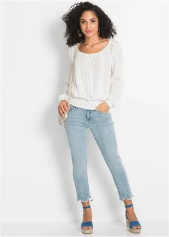 Blouse Avec Dentelle Au Crochet 11 Blouse Avec Dentelle Au Crochet -Mode Femme 19021502 ld52mmSP