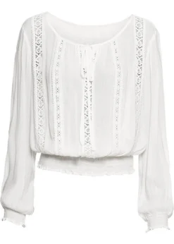 Blouse Avec Dentelle Au Crochet