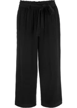 Jupe-culotte En Viscose Avec Ceinture à Nouer