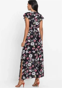 Robe Longue Imprimée à Volants -Mode Femme 19104858 TcdpiZpo