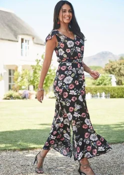 Robe Longue Imprimée à Volants -Mode Femme 19109354 LU8zjWtE