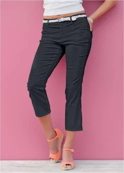 Pantalon 7/8 En Bengaline -Mode Femme 19114886 98OaUTXN