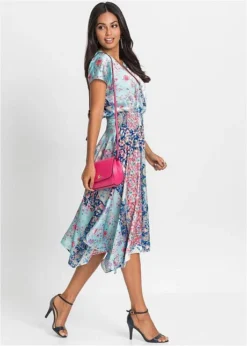 Robe à Pans Aspect Satiné -Mode Femme 19142380 UDoY9XPQ