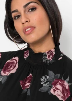 Robe En Chiffon Avec Col Smocké -Mode Femme 19193223 FuWXKAcB