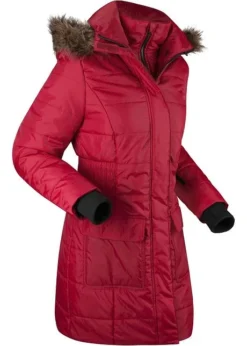 Veste Longue Fonctionnelle Style 2-en-1, Matelassée Et Imperméable
