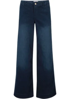 Pantalon En Velours Côtelé Extensible, Wide -Mode Femme 19246074 PQp678Vz