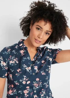 Chemisier Imprimé, Manches Courtes 12 Chemisier Imprimé, Manches Courtes -Mode Femme 19365251 WARtzmOK