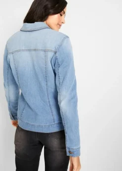 Veste En Jean à Empiècement Latéral Côtelé 9 Veste En Jean à Empiècement Latéral Côtelé -Mode Femme 20002957 zRSfXRdb
