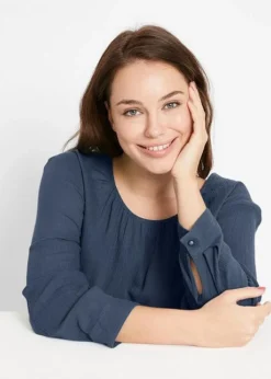 Tunique Longue En Coton, Manches 7/8 -Mode Femme 20022762 FPeLczpM