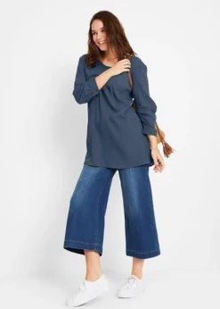 Tunique Longue En Coton, Manches 7/8 -Mode Femme 20022771 Yr7bQhBY