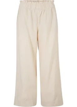 Jupe-culotte En Lin, Longueur Mollet -Mode Femme 20053158 qyuh2E7A