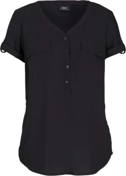 Blouse En Viscose à Manches Courtes
