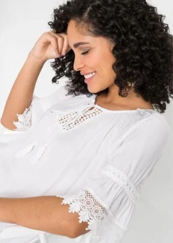 Tunique à Dentelle Et Volants -Mode Femme 20088223 ecLRXVa4