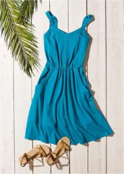 Robe En Jersey Coton Longueur Genou Avec Poches -Mode Femme 20100505 zSW6vyPC