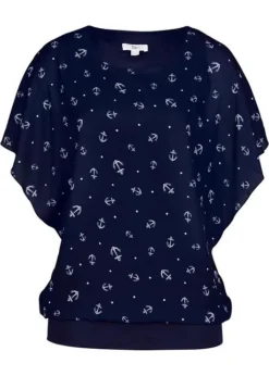 Blouse En Georgette, Manches Courtes