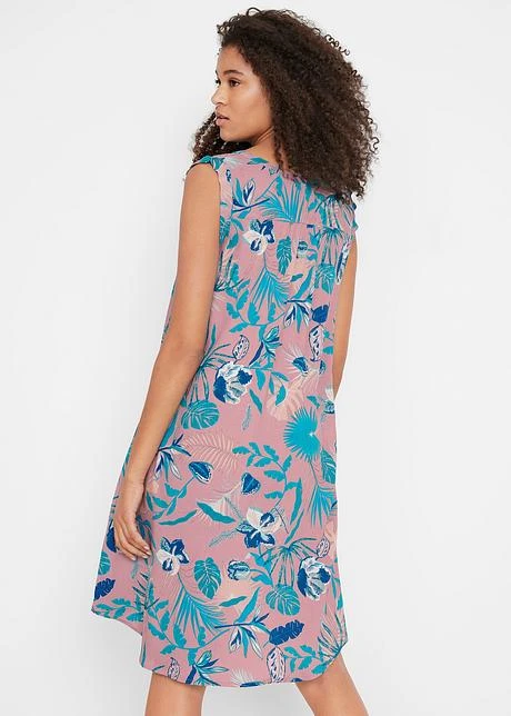 Robe Blouse Froissée Avec Patte De Boutonnage, Longueur Genou 3 Robe Blouse Froissée Avec Patte De Boutonnage, Longueur Genou – Image 3