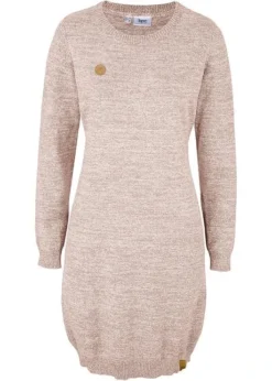 Robe En Maille Avec Détails Mode