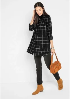 Chemisier Long à Carreaux -Mode Femme 20228837 7dZikzUK