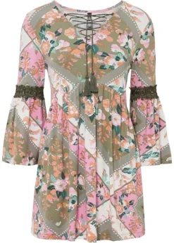 Rainbow Tunique à Laçage